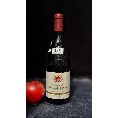 486 - Star Lot : A sealed 750ml bottle of La Garde du Pape, Cháteauneuf-Du-Pape.