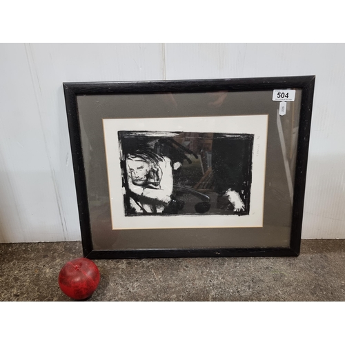 504 - Star Lot : An intriguing original limited edition etching print (4/6) by the artist R. Farrell dated... 