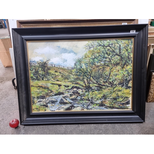 538 - Star Lot: A very large mixed media watercolour painting on paper by British artist Trevor Halliday (... 