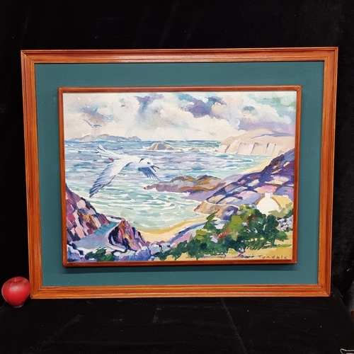 84 - Star Lot : An original oil on canvas painting by the artist Jeremy Tyndale N.D.D. Rendered in a post... 