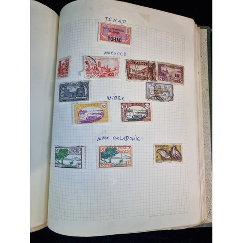 187 - An excellent vintage stamp album of International interest. Including some early Irish examples inc ... 