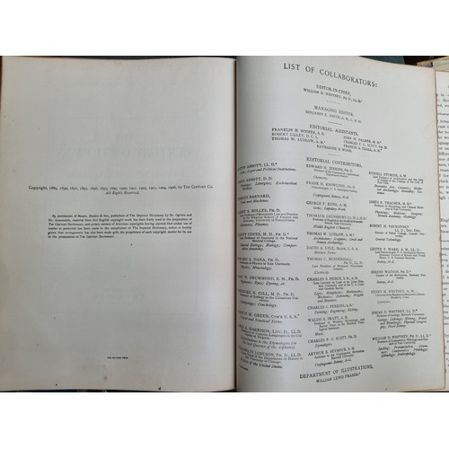 953 - A complete set of ten antique volumes of The Century Dictionary and Cyclopedia. Published in 1906 by... 