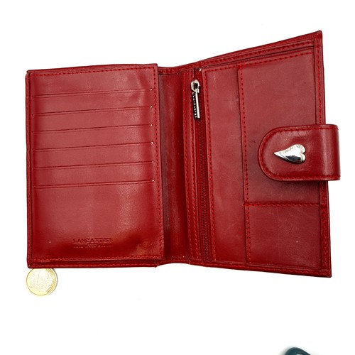 53 - An as new designer fully leather Lancaster leather purse and wallet. Dimensions: 14.5cm x 11cm. Reta... 