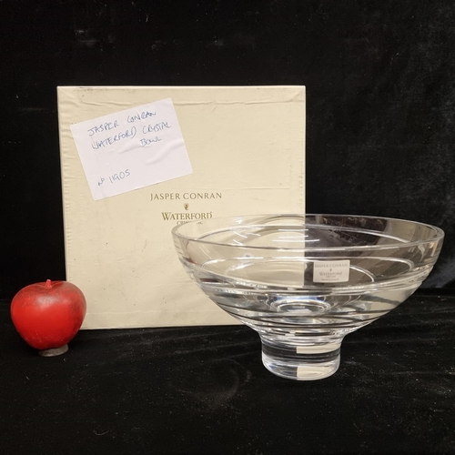 211 - A Jasper Conran 'Aura' 10 inch footed Waterford Crystal bowl in original box. In very good condition... 