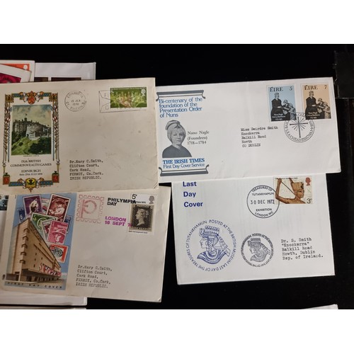 246 - A box containing approx. 75 first day covers with Irish and English examples. Along with a film cani... 