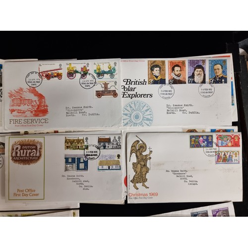 246 - A box containing approx. 75 first day covers with Irish and English examples. Along with a film cani... 