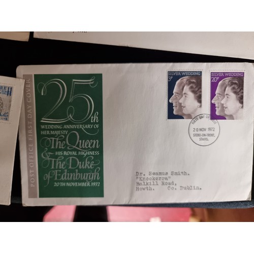 246 - A box containing approx. 75 first day covers with Irish and English examples. Along with a film cani... 