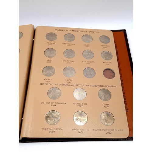 7 - A well organised Dansco leather bound album, containing in detail Washington Statehood commemorative... 