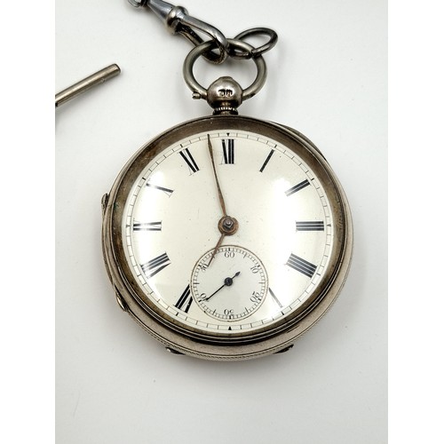 889 - Star lot : A fine example of an antique sterling silver cased pocket watch. Hallmarked London, circa... 