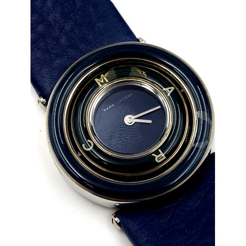 898 - A brand new designer Marc Jacobs articulated wrist watch, set with original Marc Jacobs 10 per cent ... 