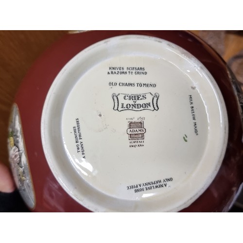 205 - A beautiful 19th century  Adams 'Cries of London' ceramic bowl. In very good condition.