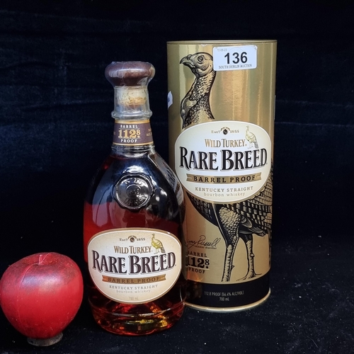 136 - A sealed Wild Turkey Rare Breed Barrel Proof Kentucky Straight bourbon whiskey. 700 ml bottle in ori... 