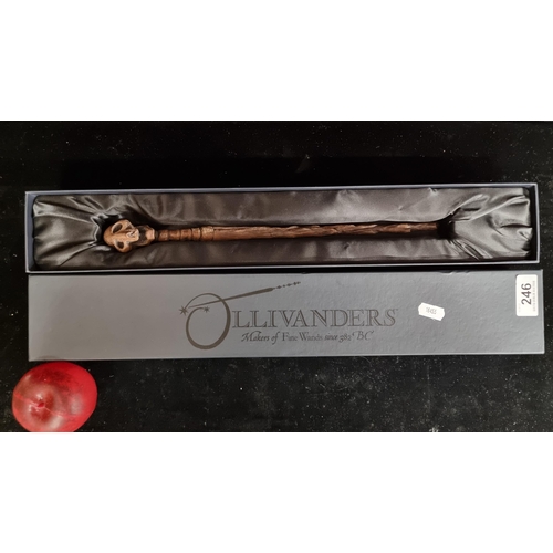 246 - A licensed  Ollivanders wand from the Harry Potter film franchise of the Death Eaters characters (mo... 