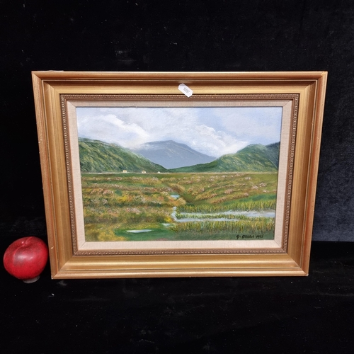 72 - Star Lot: An original Gerald Bruen (b.1904 - d.2004) oil on canvas painting titled 'Sugarloaf Mounta... 