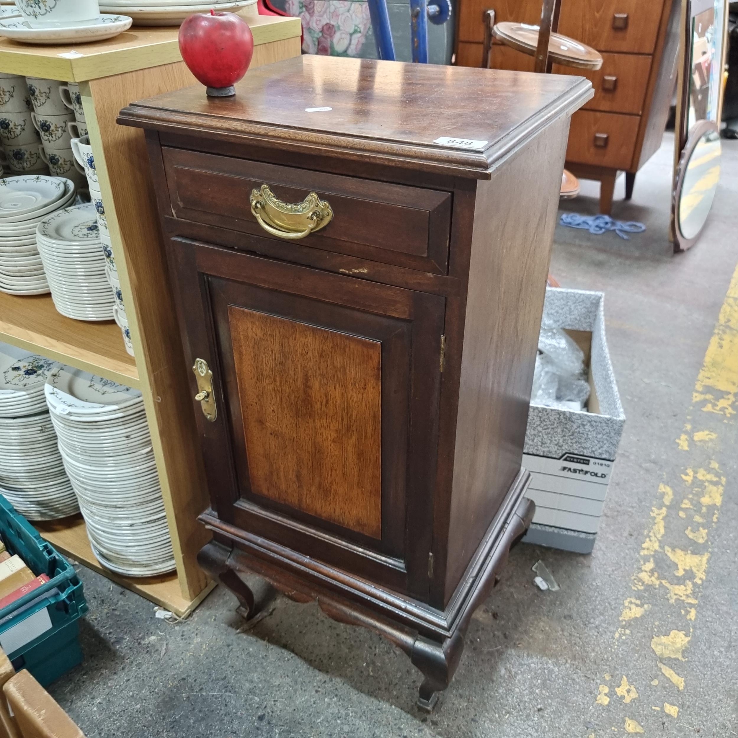 Mahogany bedside online lockers