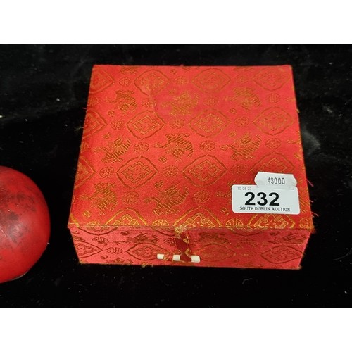 232 - A Chinese stamp set comprising of a carved stone stamper depicting a dragon. Along with a ceramic po... 