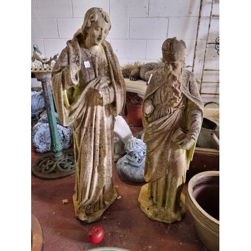 984 - Star Lot - Two beautiful early 19th century Irish stone sculptures. Including a lovely example of St... 