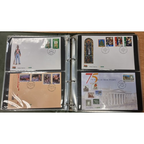 615 - A large and organised collection of 56 Irish organised first day covers. All neatly displayed in a p... 