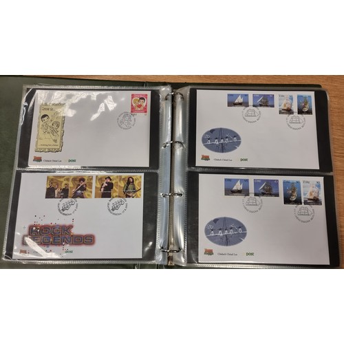 615 - A large and organised collection of 56 Irish organised first day covers. All neatly displayed in a p... 