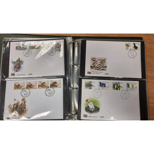 615 - A large and organised collection of 56 Irish organised first day covers. All neatly displayed in a p... 