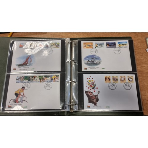 615 - A large and organised collection of 56 Irish organised first day covers. All neatly displayed in a p... 