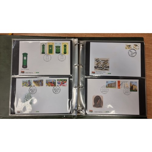 615 - A large and organised collection of 56 Irish organised first day covers. All neatly displayed in a p... 