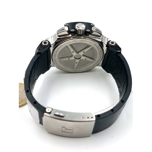 1016 - Star lot : A Tissot T-Race T048417 gentleman's biking watch. Water resistant to 100m with Swiss Quar... 