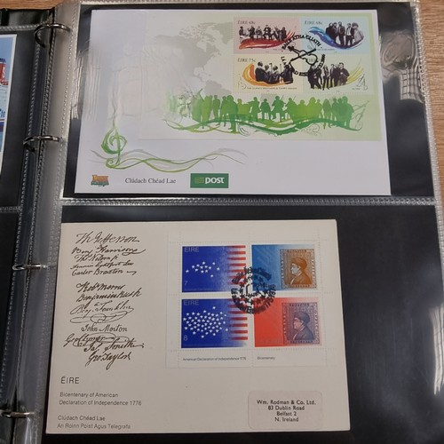 613 - A huge and comprehensive collection of organised and mounted miniature sheets of first day covers en... 