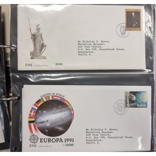 59 - A collection of 90 plus Irish first day covers, each set with various interesting Dublin addresses.