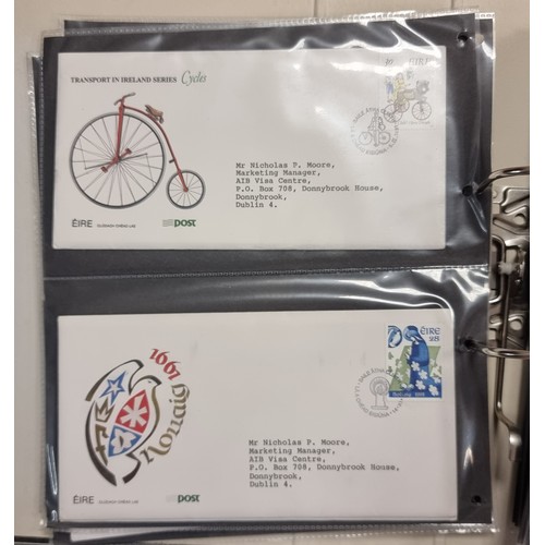 59 - A collection of 90 plus Irish first day covers, each set with various interesting Dublin addresses.