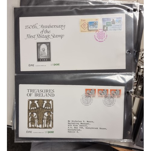 59 - A collection of 90 plus Irish first day covers, each set with various interesting Dublin addresses.