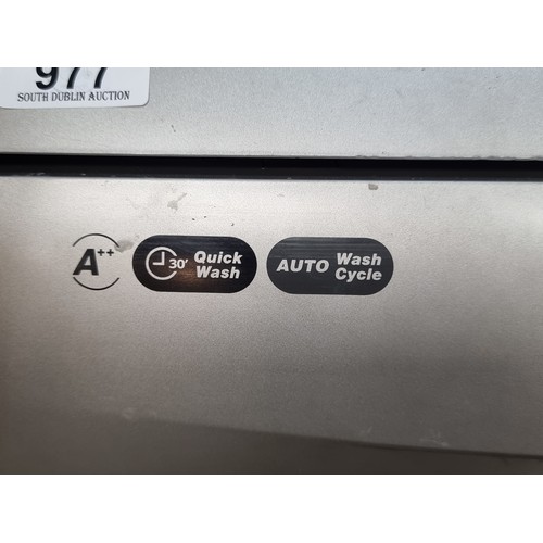 977 - A Zanussi Dishwasher (Model ZSF6128). A++ rated with a three pin plug. Presented with original model... 