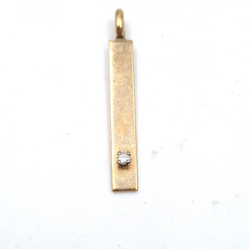 24 - An interesting Diamond set 9 carat gold vintage pendant, together with a fabulous pair of 9 carat It... 