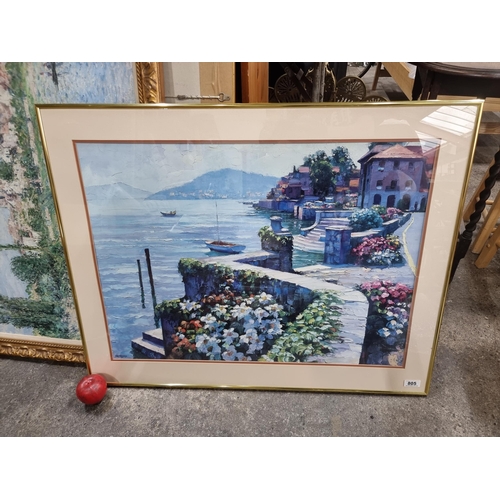 805 - A large high quality print of a painting originally by Howard Behrens titled 