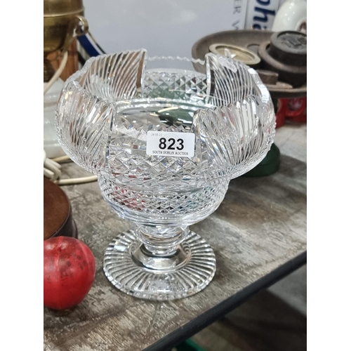 823 - Star Lot - A beautiful large  Waterford Crystal Master Cutter centre-piece bowl.  A large pedestal b... 