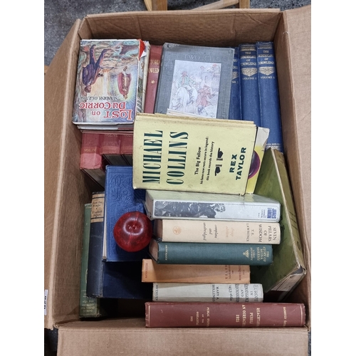 826 - A large box of twenty-nine excellent vintage and antique books. Including a first edition ''Michael ... 