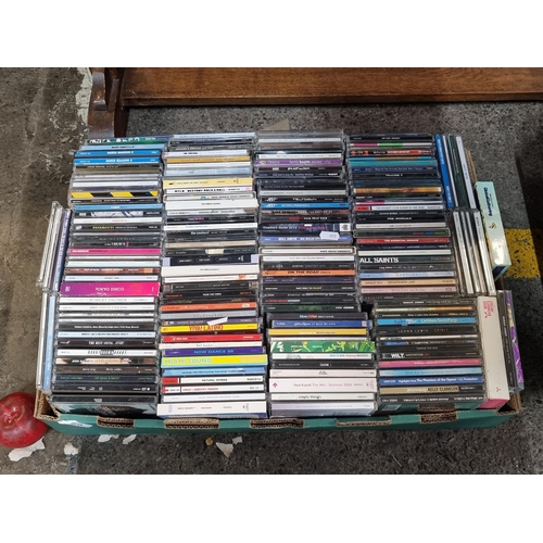 929 - A box containing approx. 170 CDs including artists such as Madonna, Whitney Houston and Janet Jackso... 