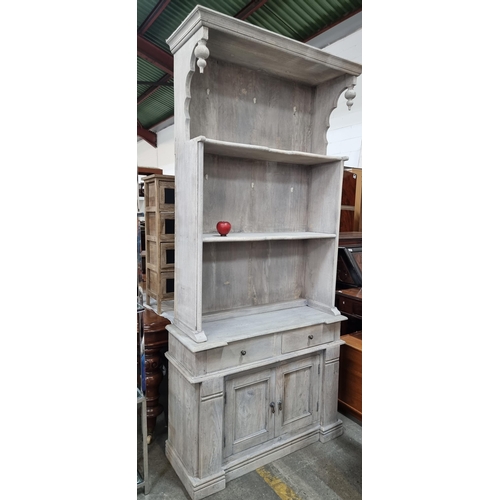 957 - Star Lot - An elegant beautiful two-part dresser consisting of a spacious cupboard storage to base w... 