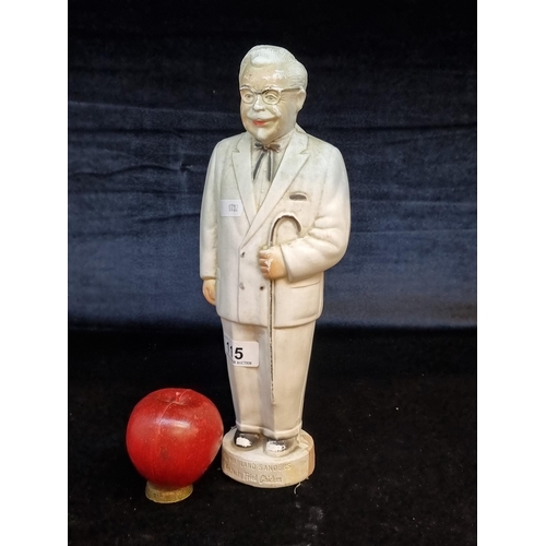 115 - A vintage money box adverting KFC in the form of Colonel Harland Sanders. From KUN Starling Plastics... 