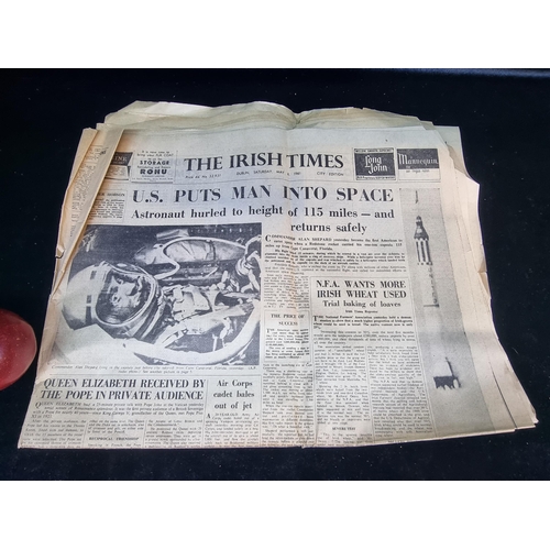 131 - An original vintage The Irish Times newspaper publication from May 6th 1961. Featuring an article on... 