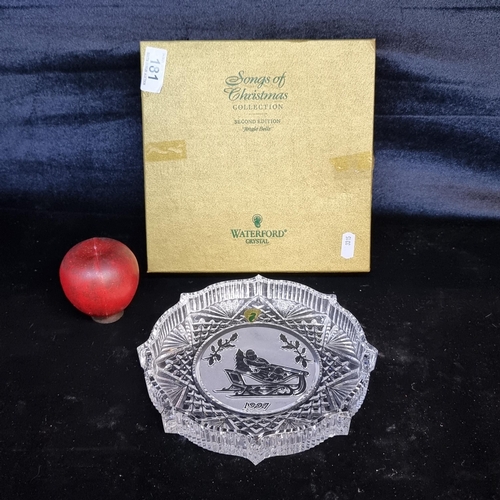 181 - A Waterford Crystal centre bowl from the Songs of Christmas Collection in the Second Edition 'Jingle... 