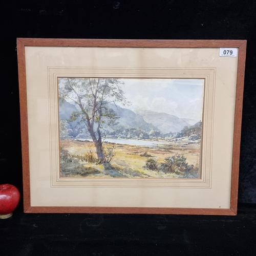 79 - A vintage original watercolour on paper painting of Glendalough, County Wicklow. An accomplished pai... 