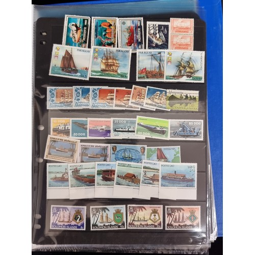 213 - A comprehensive collection of postage stamps in a Maritime and Shipping theme. Including mainly mint... 