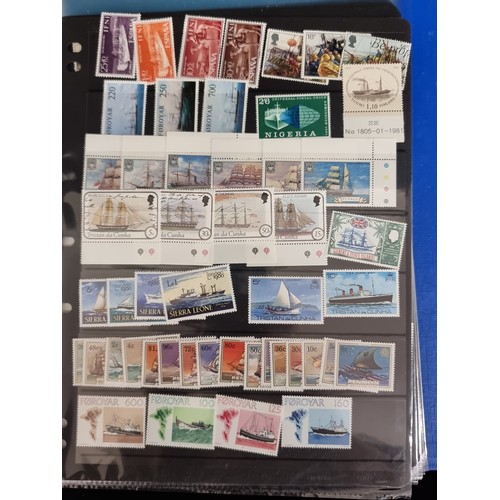 213 - A comprehensive collection of postage stamps in a Maritime and Shipping theme. Including mainly mint... 