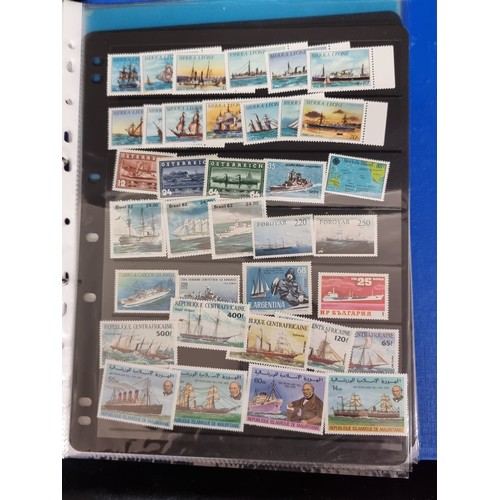 213 - A comprehensive collection of postage stamps in a Maritime and Shipping theme. Including mainly mint... 