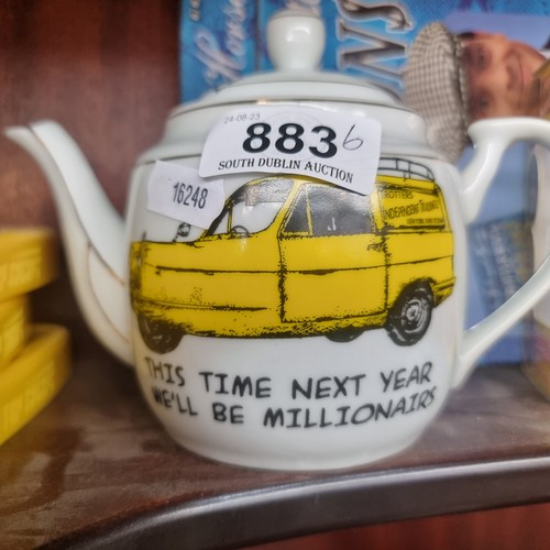 883 - Six collectable items from the comedy series 'Only Fools and Horses' including a book, a teapot, a b... 