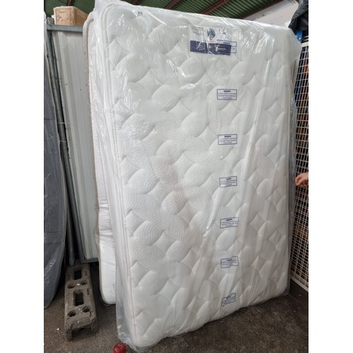 935 - Star lot : A Silentnight Miracoil Perfect Choice Eco 750 double mattress in plastic packaging.  Prev... 