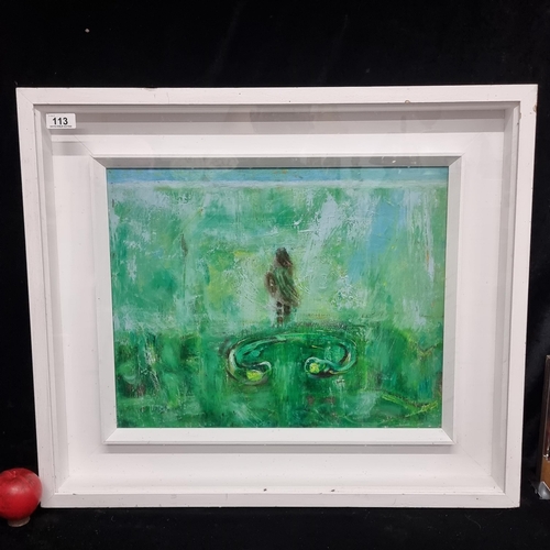 113 - A large original Tony McCarthy (Irish, contemporary) oil on canvas painting titled 