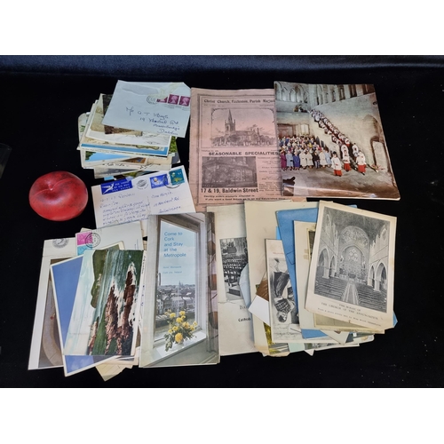 181 - Antique and vintage ephemera including photos, postcards, handwritten letters and 
a church publicat... 