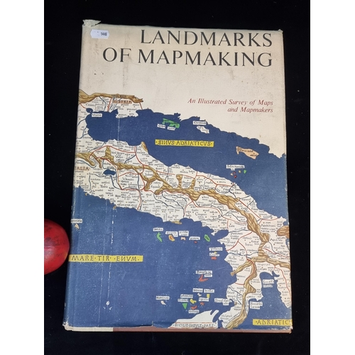 186 - A hardback book titled 'Landmarks of Mapmaking' by Charles Bricker. Published by Phaidon Oxford in 1... 